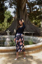Classic Midi Skirt, Elysian