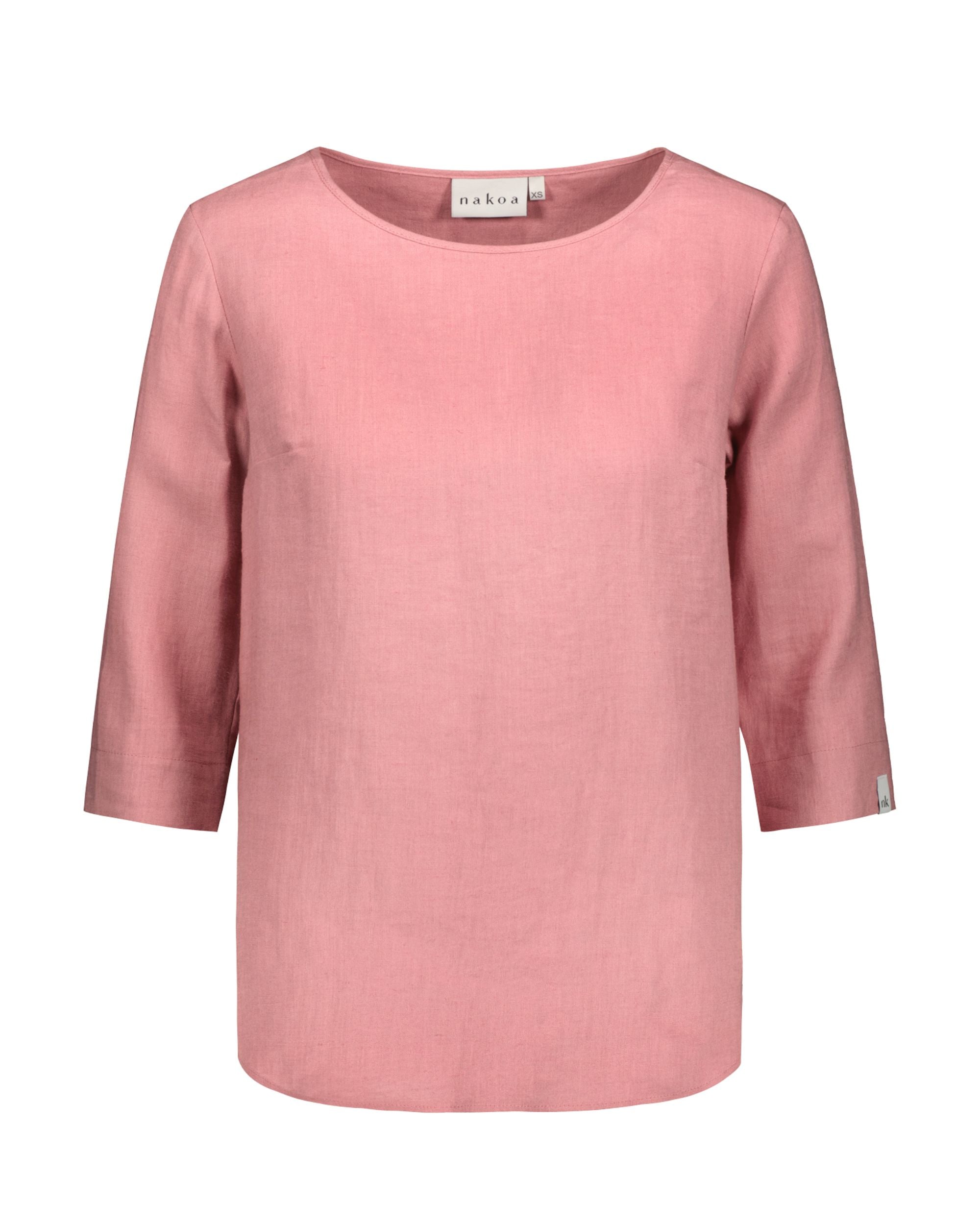 Classic Linen Blouse Pellavapaita, Powder Pink