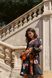 Hailey Dress, Copper Flower