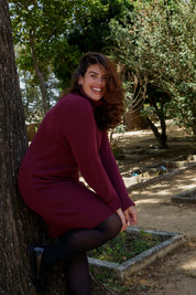 Isla Dress, Merlot