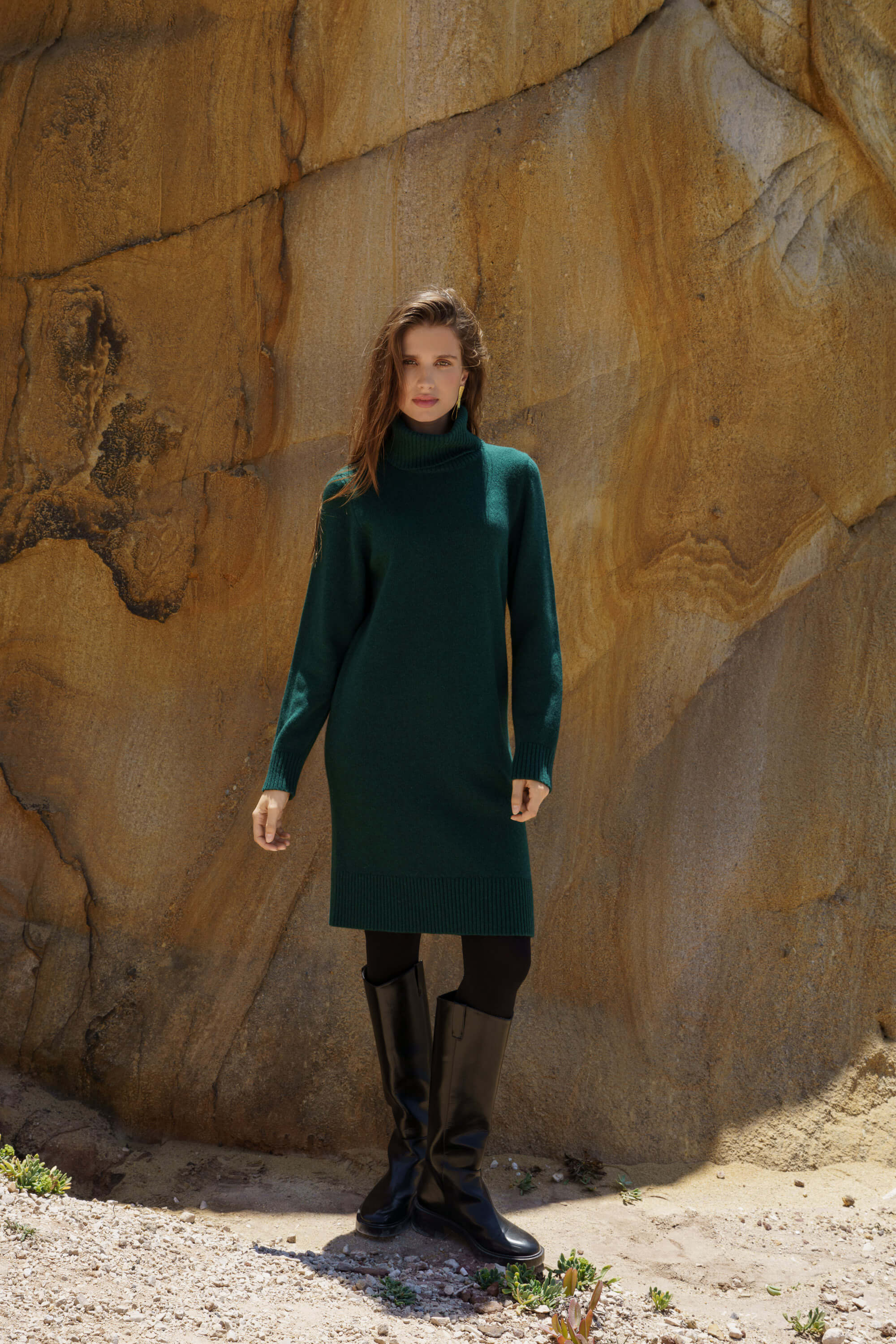 Isla Dress, Forest Green
