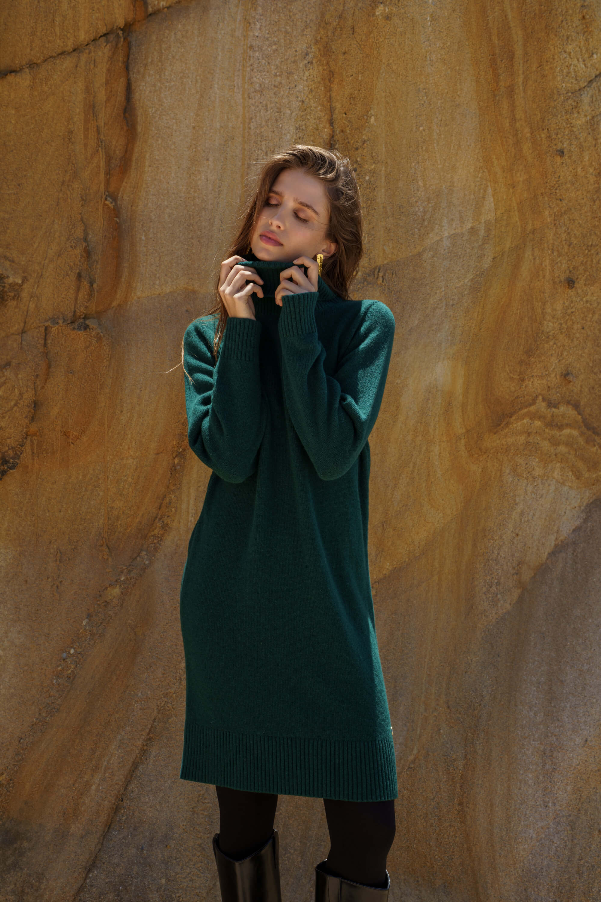 Isla Dress, Forest Green