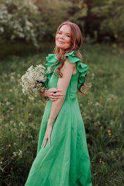 Kaia Dress, Kelly Green