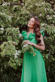 Kaia Dress, Kelly Green