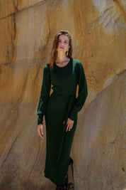 Leona Dress, Forest Green