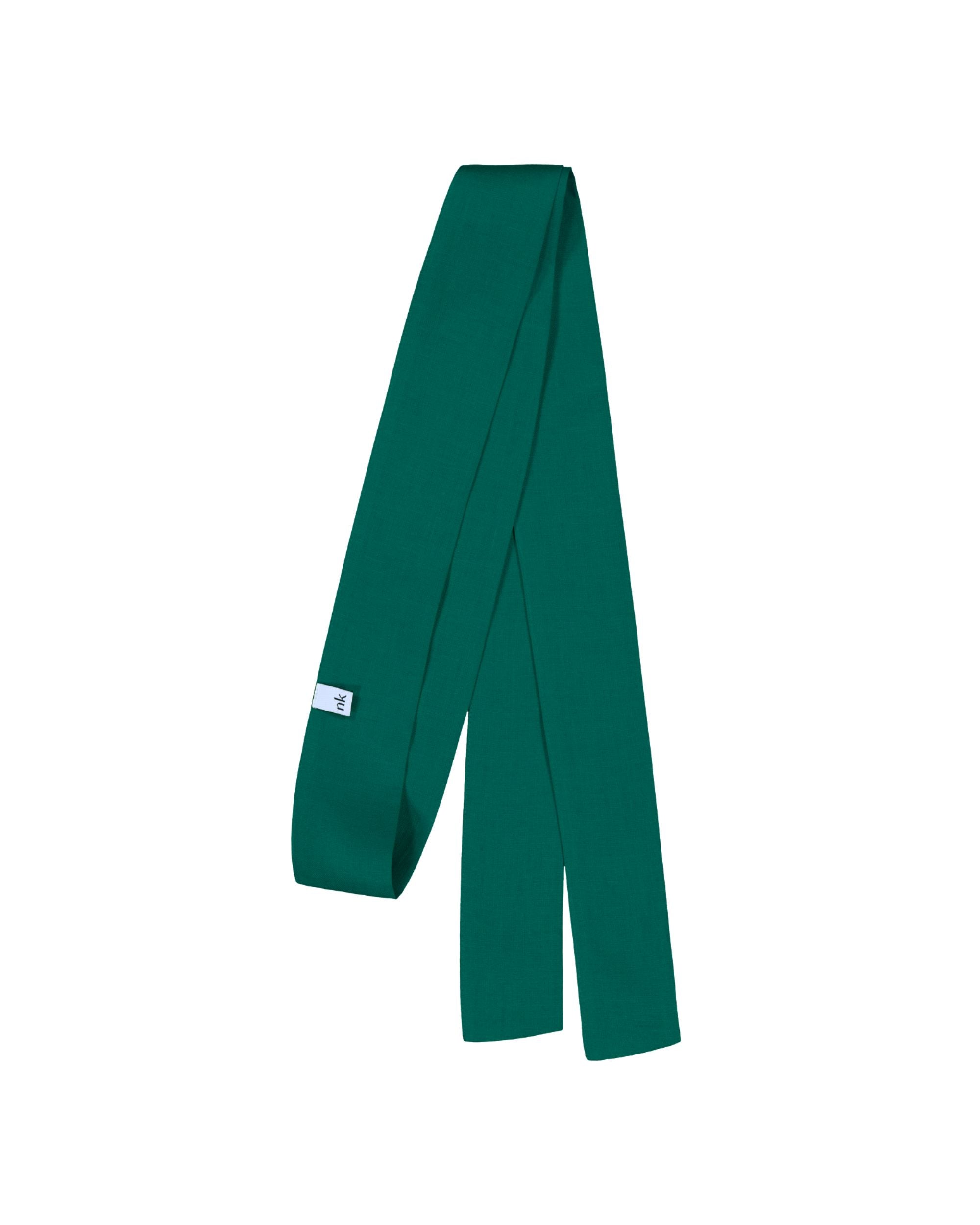 Linen belt, Holly Green
