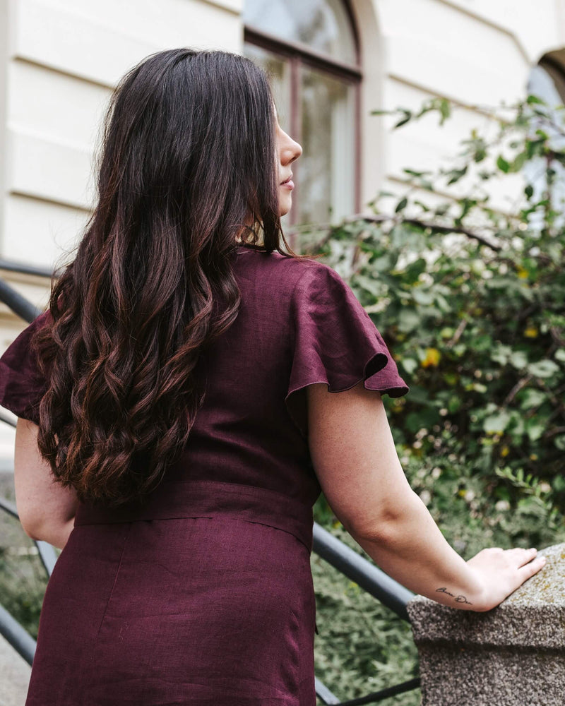 Annika Dress, Merlot