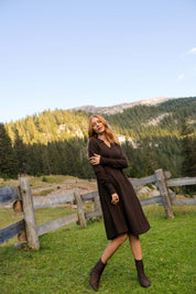 Millie Dress, Espresso