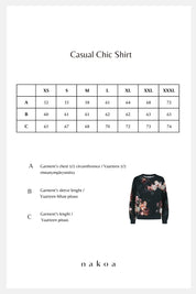 Casual Chic Print Shirt, Luna