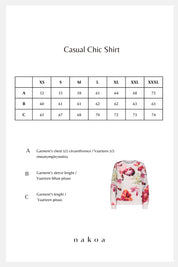 Casual Chic Print Shirt, Sorbet