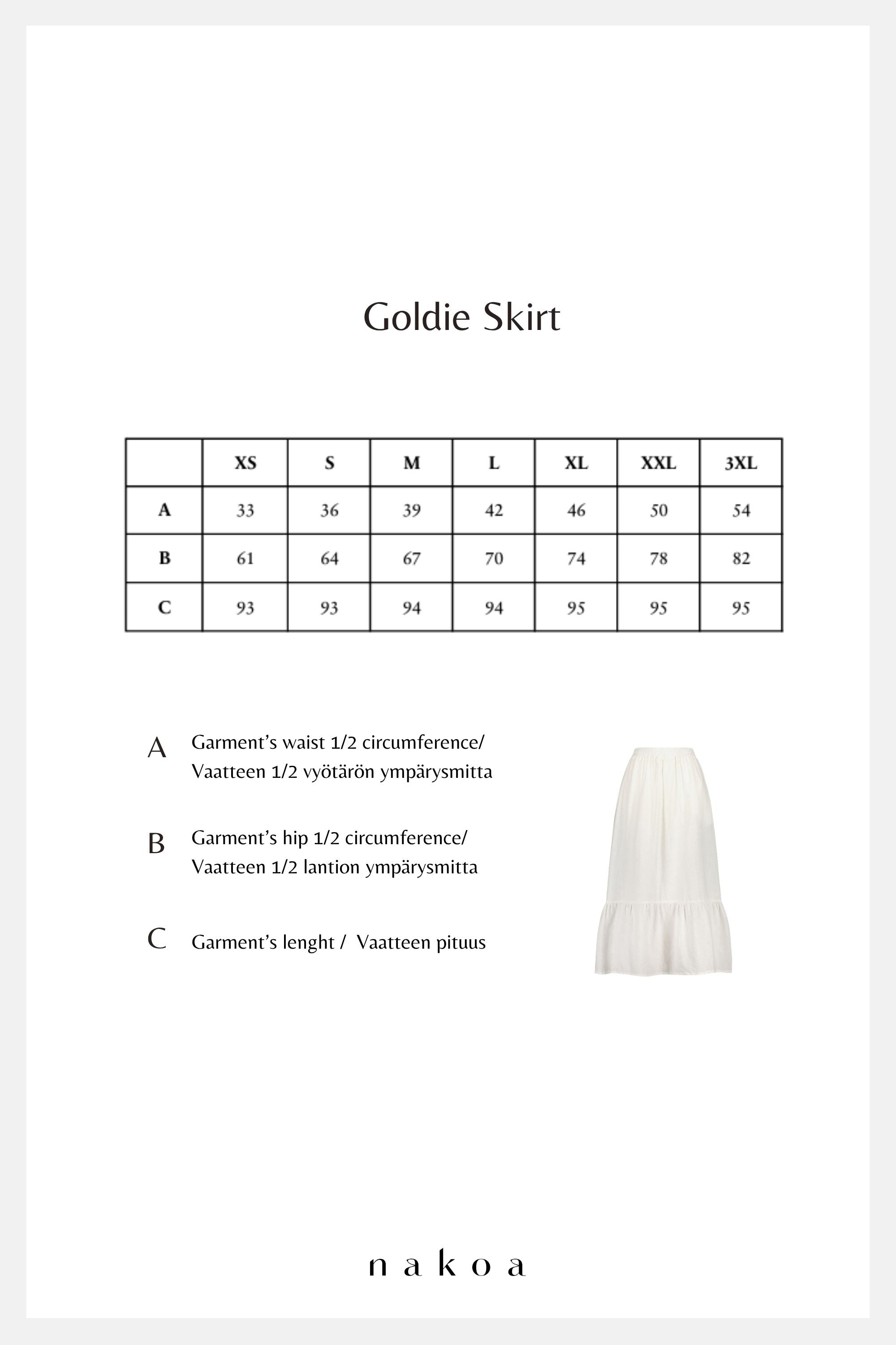 Goldie Skirt, Vanilla