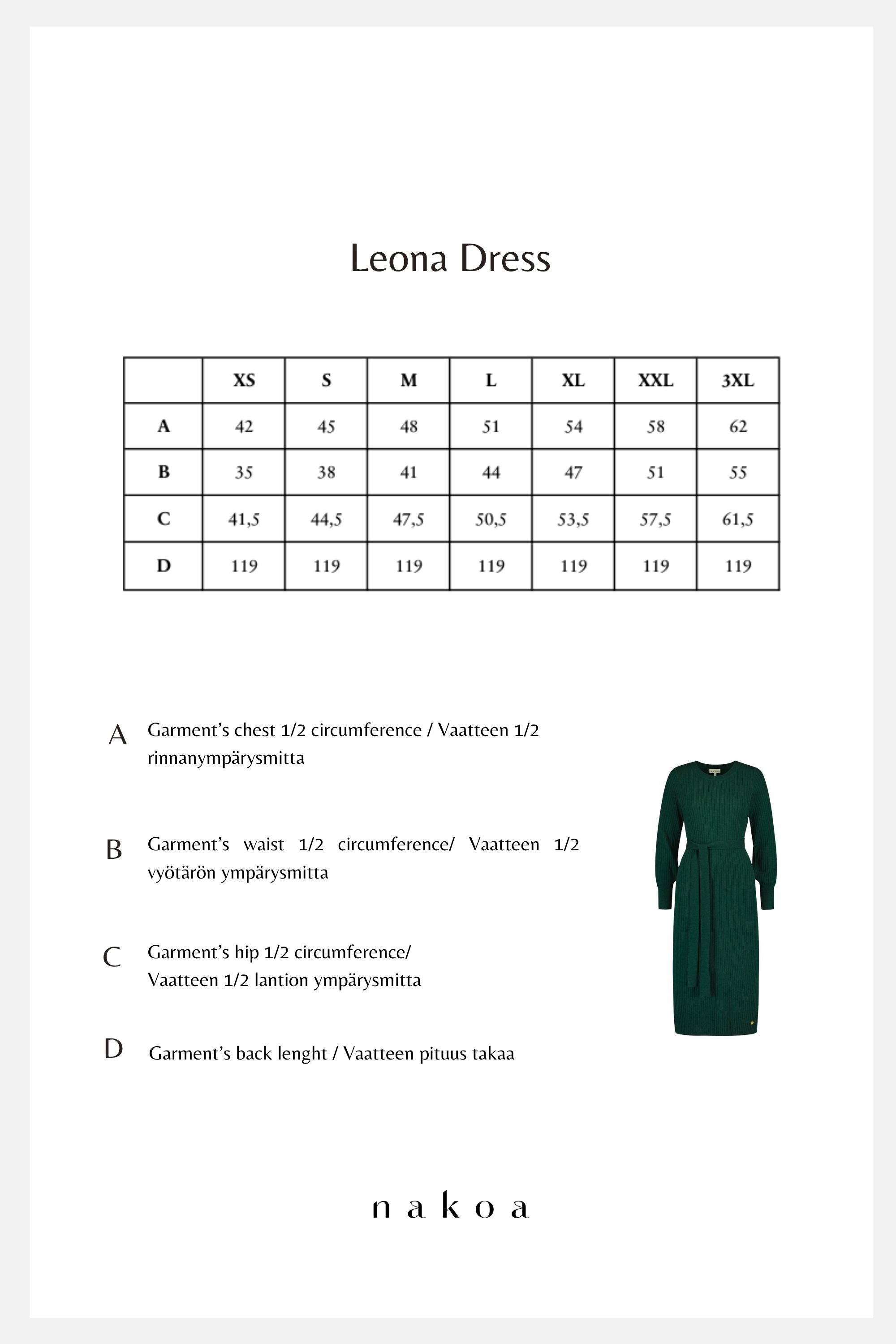 Leona Dress, Forest Green