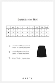 Everyday Mini Skirt, Black