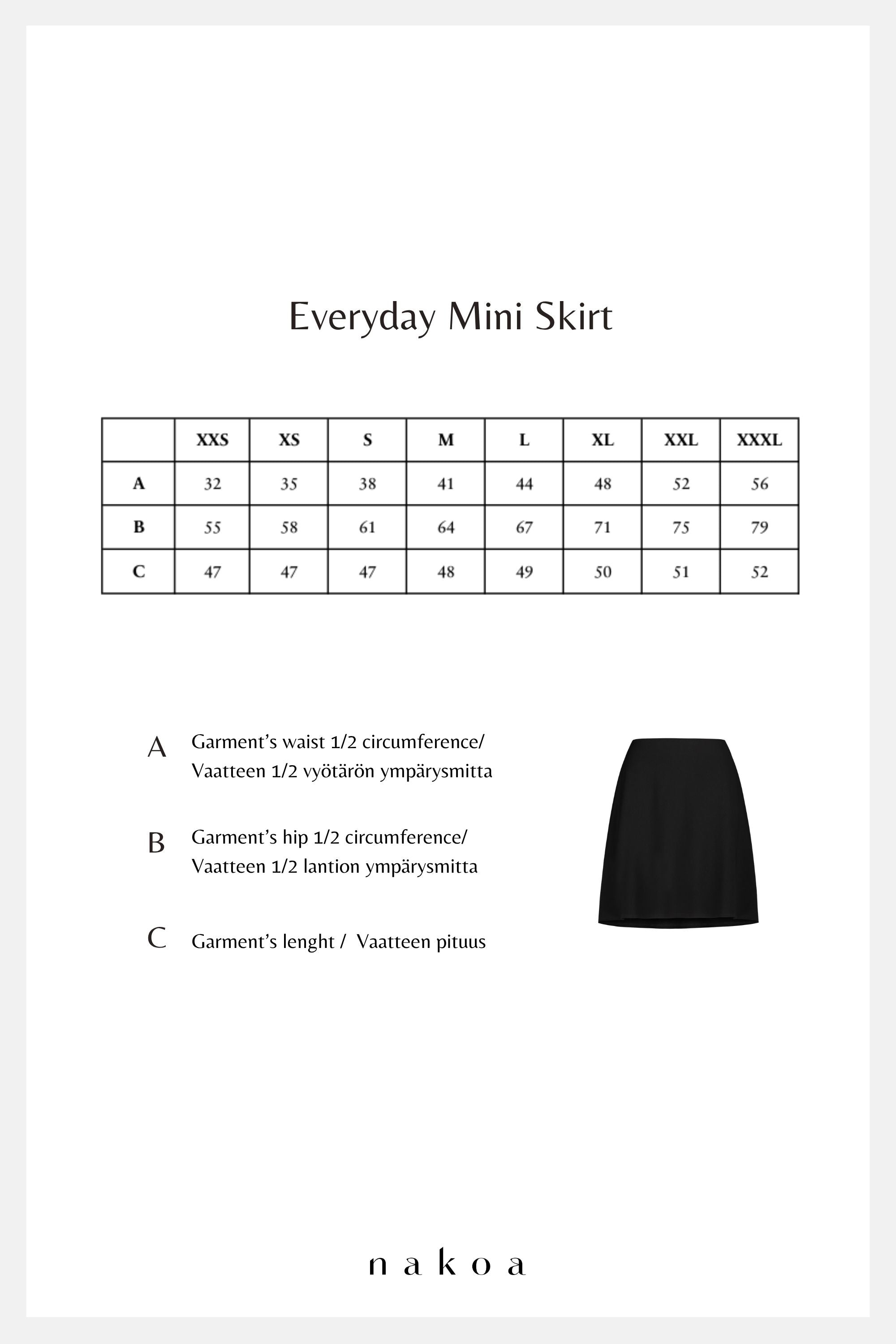 Everyday Mini Skirt, Black