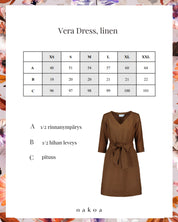 Vera Dress Pellavamekko, Tiramisu