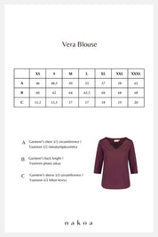 Vera Blouse, Dark Cobalt