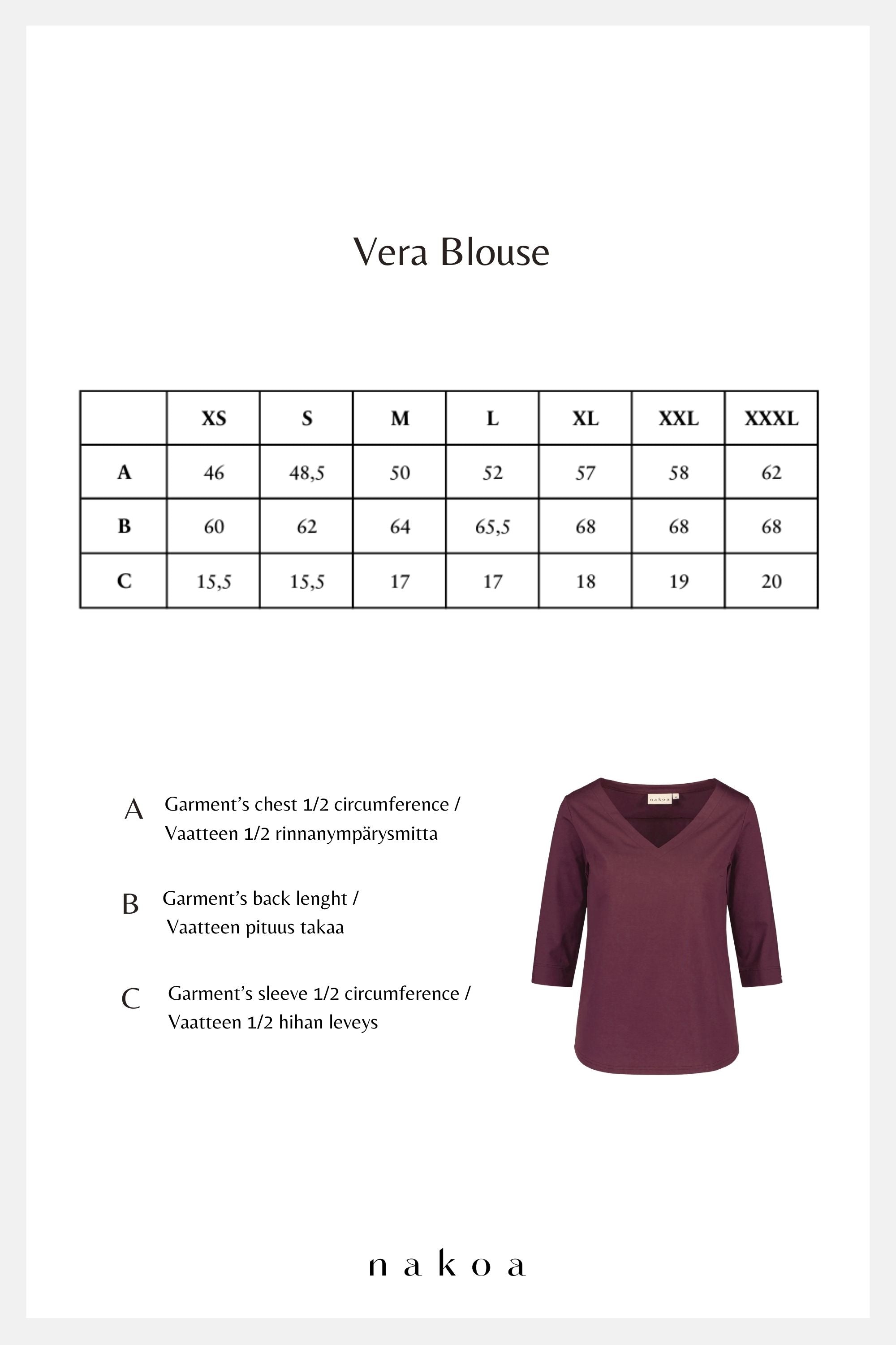 Vera Blouse, Dark Cobalt