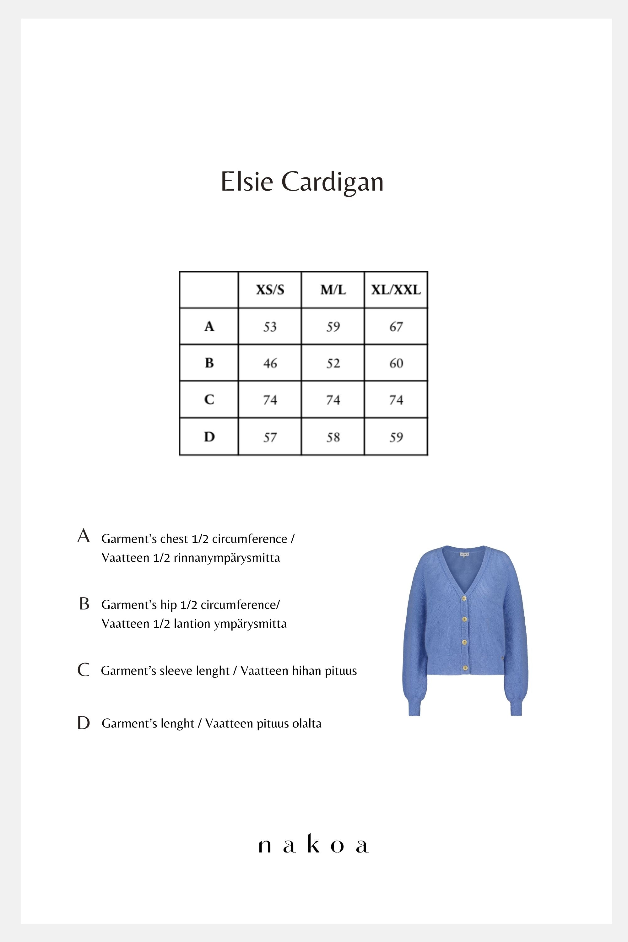 Elsie Cardigan, Celestial Blue