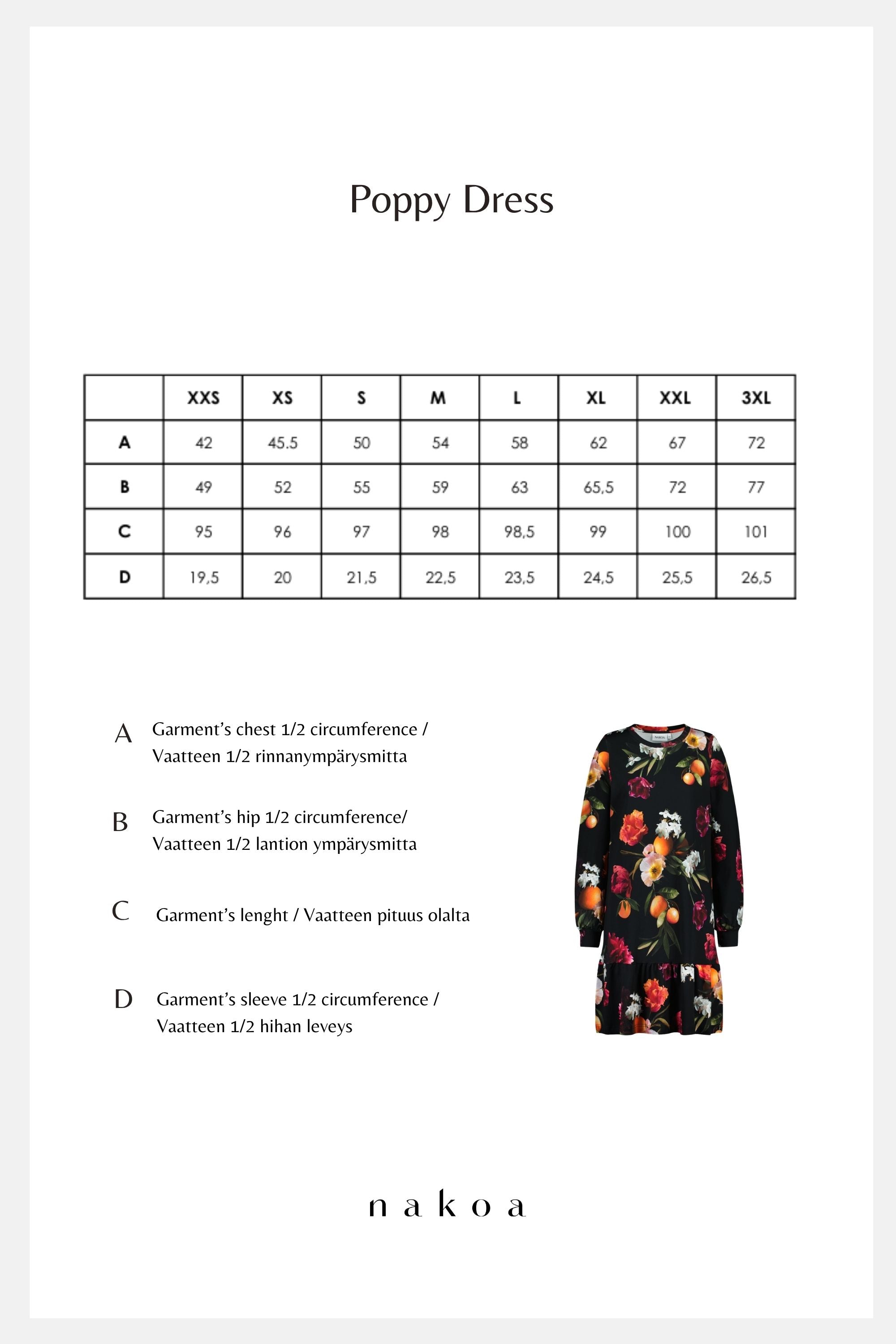 Poppy Dress, Sangria Garden