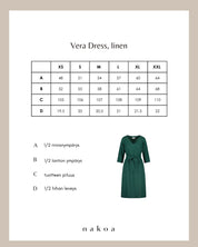 Vera Linen Dress, Evergreen