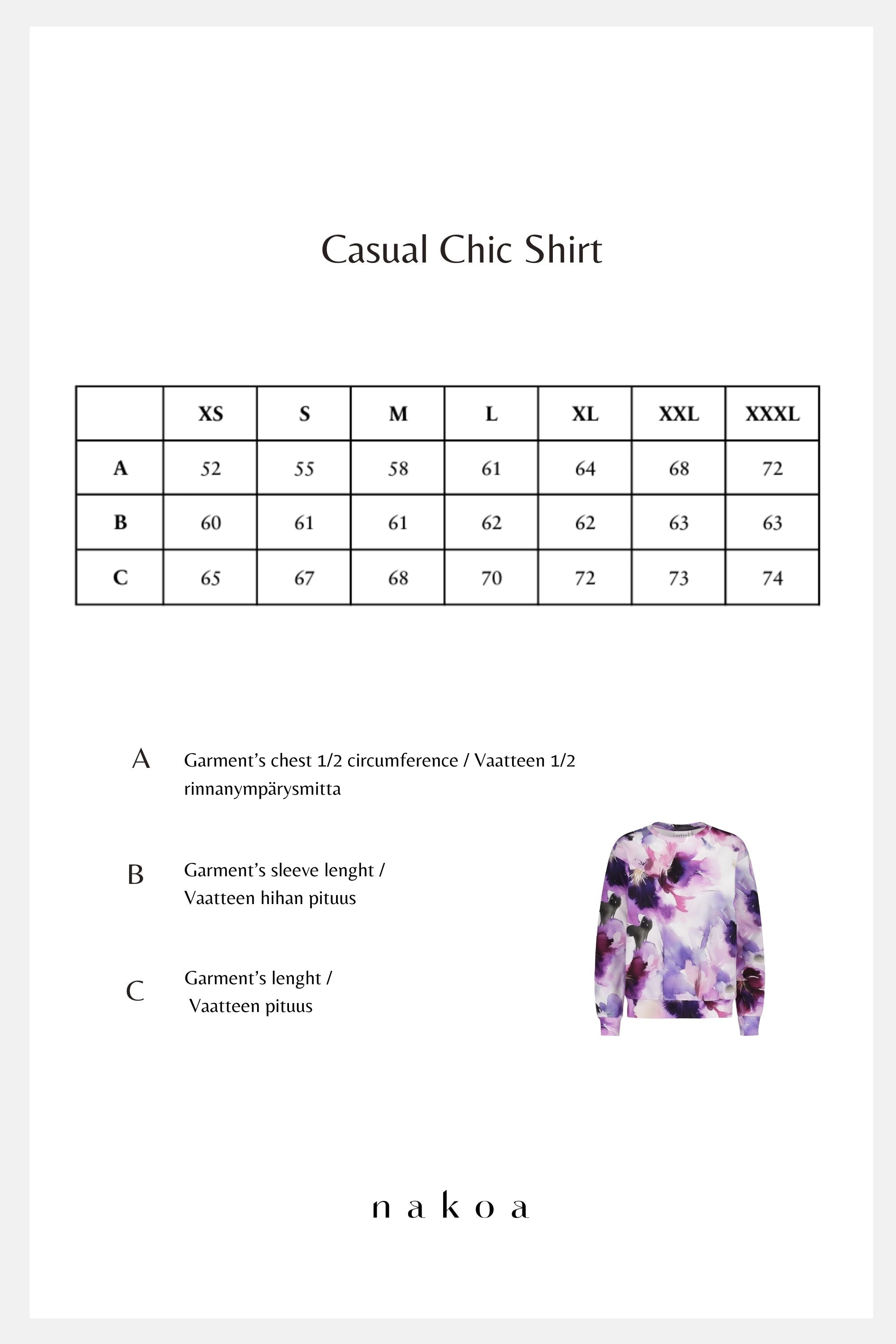 Casual Chic Print Shirt, Halo