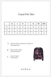 Casual Chic Print Shirt, Secrets