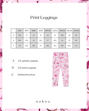 Print Leggings, Ballet of Blossoms