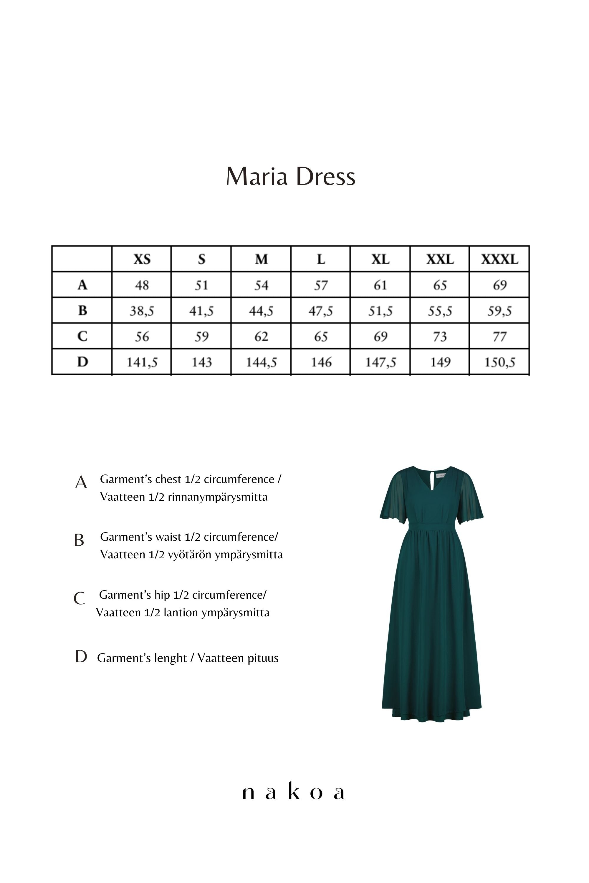 Maria Dress, Teal