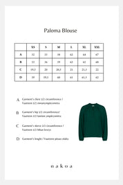 Paloma Blouse, Emerald