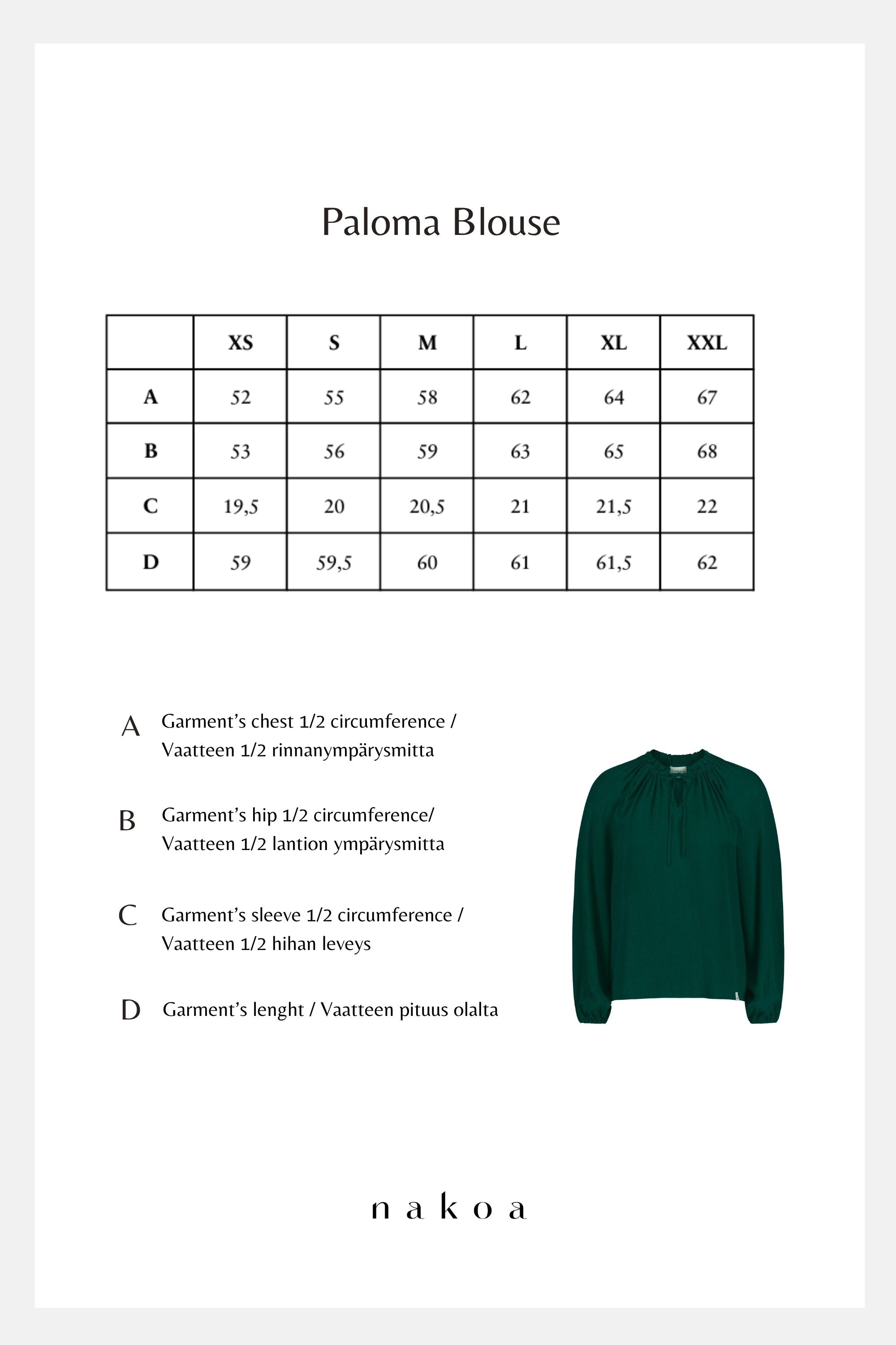 Paloma Blouse, Emerald