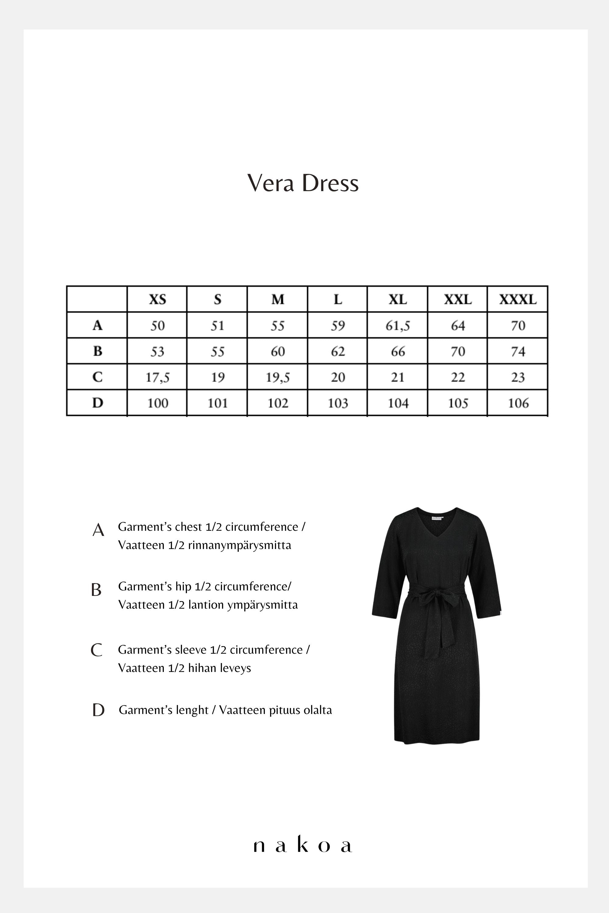 Vera Dress, Black Leo
