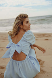 Monica Dress, Sky Blue