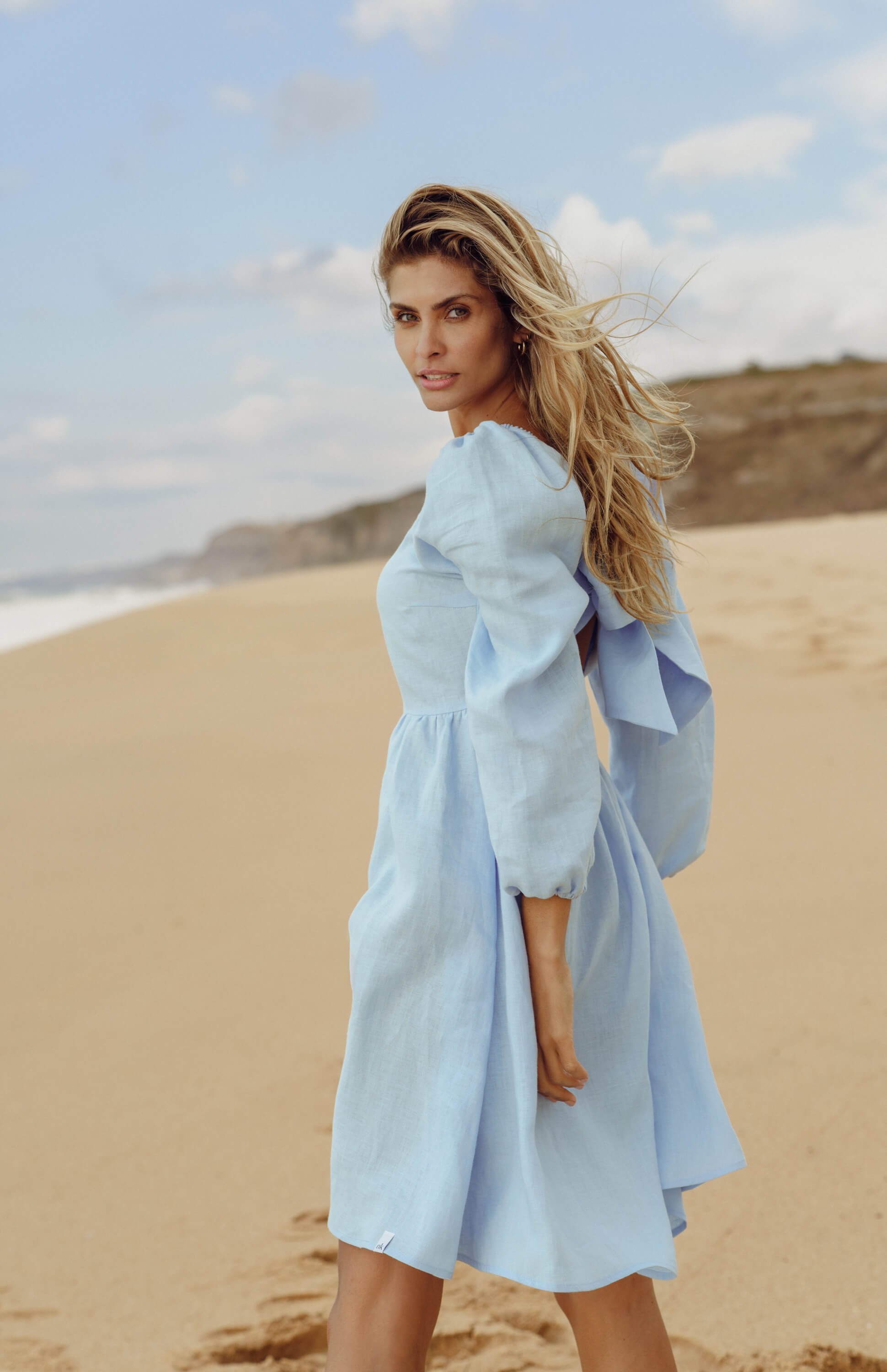 Monica Dress, Sky Blue Nakoa Oy Monica Dress, Sky Blue Nakoa Oy