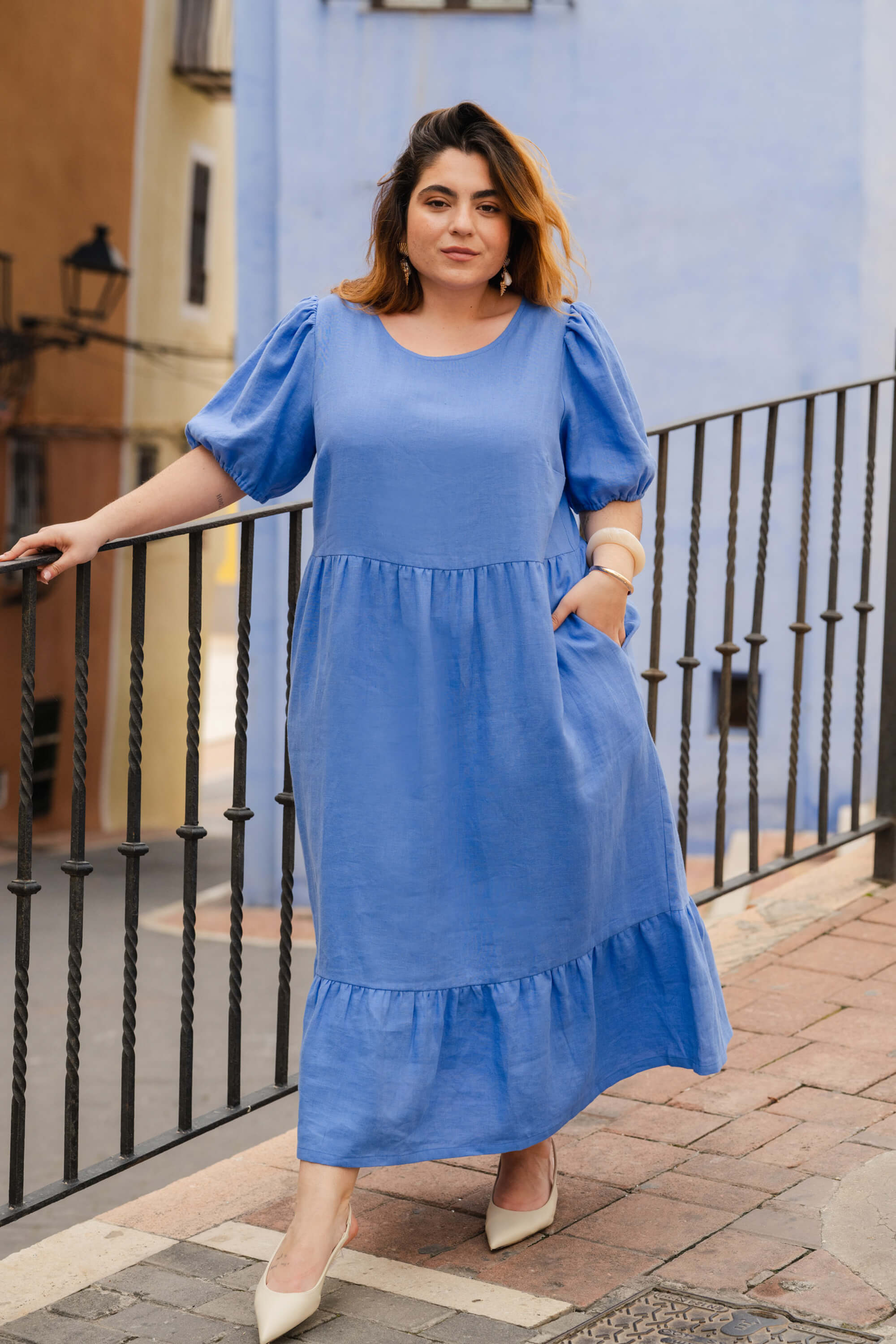 Astrid Dress, Marina Blue