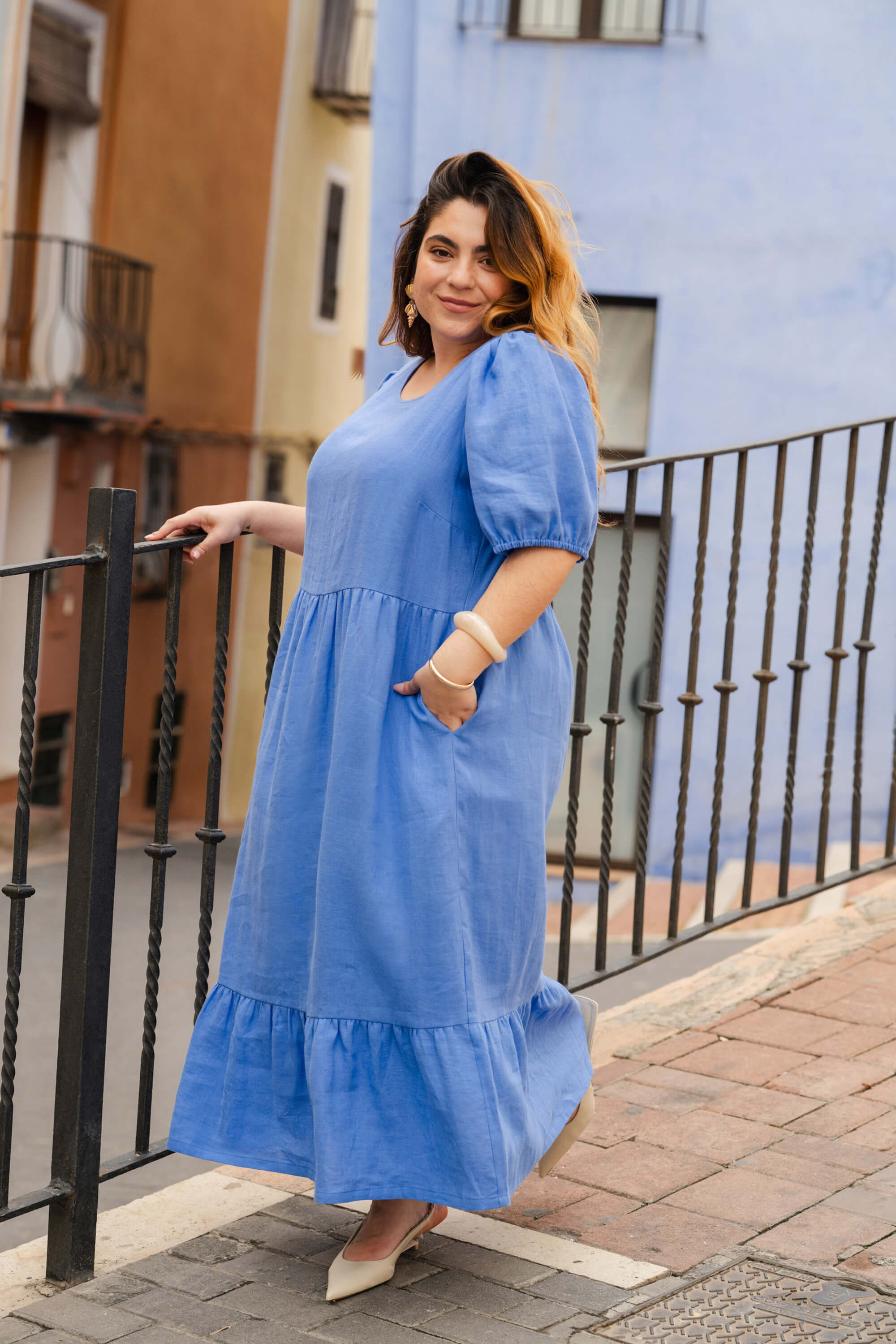 Astrid Dress, Marina Blue