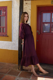 Aurora Dress, Merlot