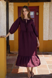 Aurora Dress, Merlot