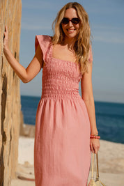 Bianca Dress, Powder Pink