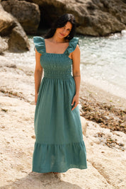 Bianca Dress, Silver Pine