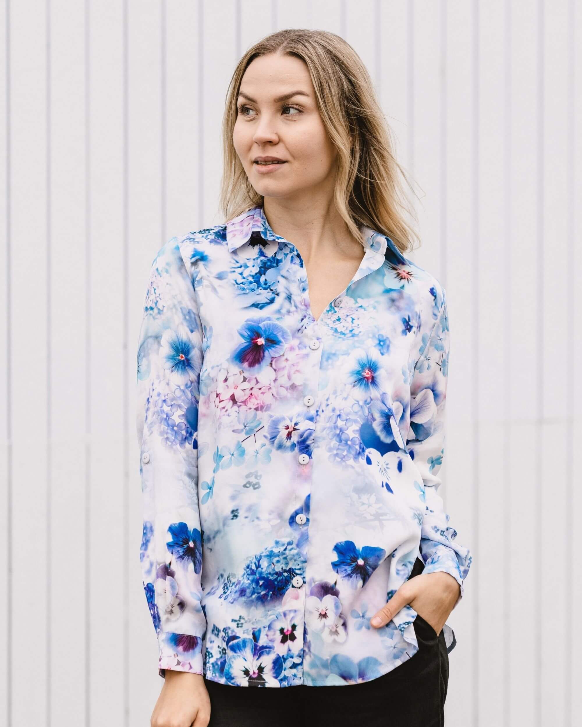 Chloe-Hemd mit Kragen, Lush