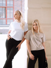 Comfy Straight Pants, Black