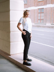 Comfy Straight Pants, Black