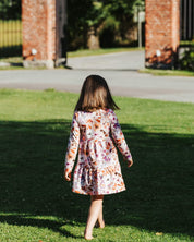 Kid's Print Layered Dress, Daisies