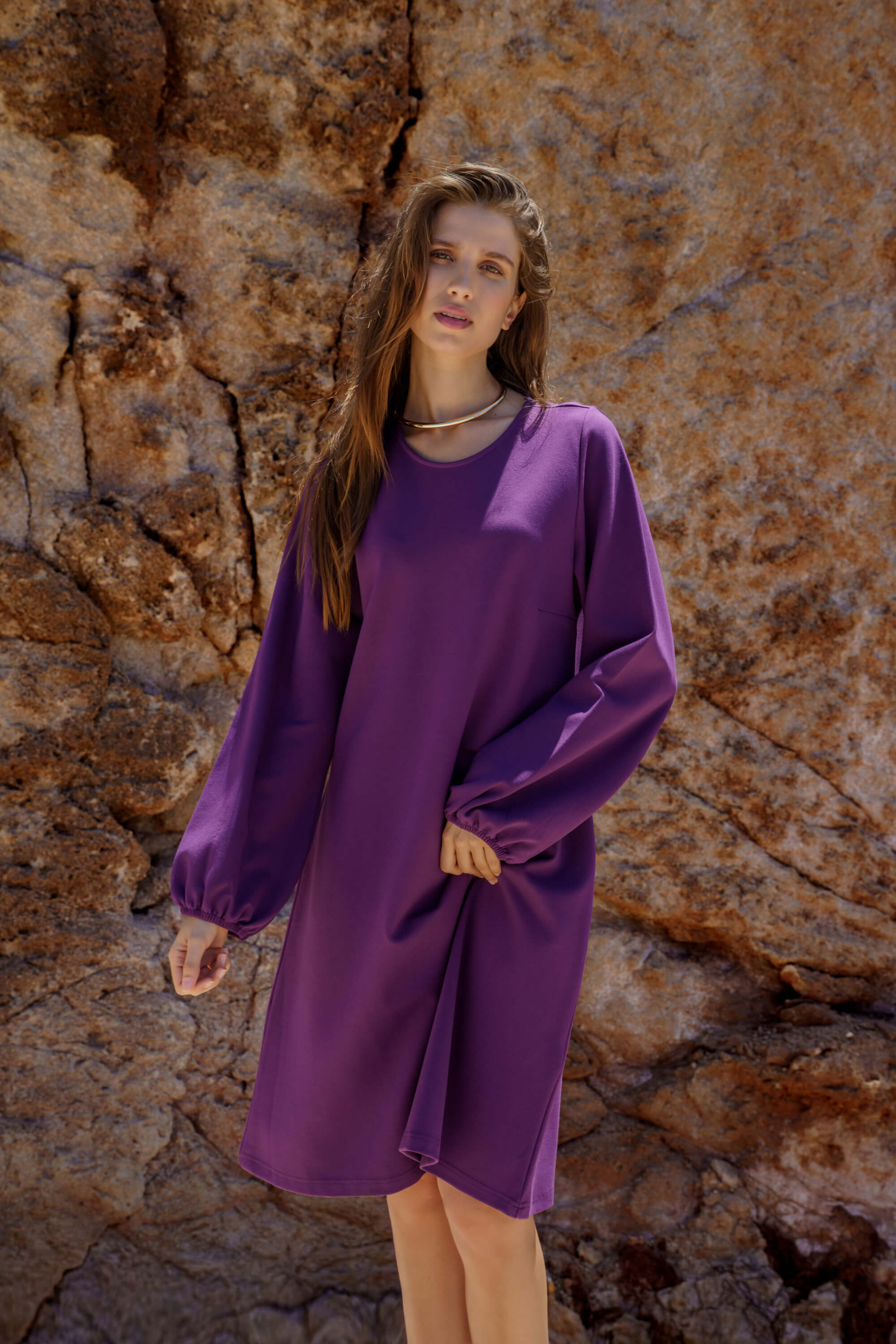 Emma Dress, Purple