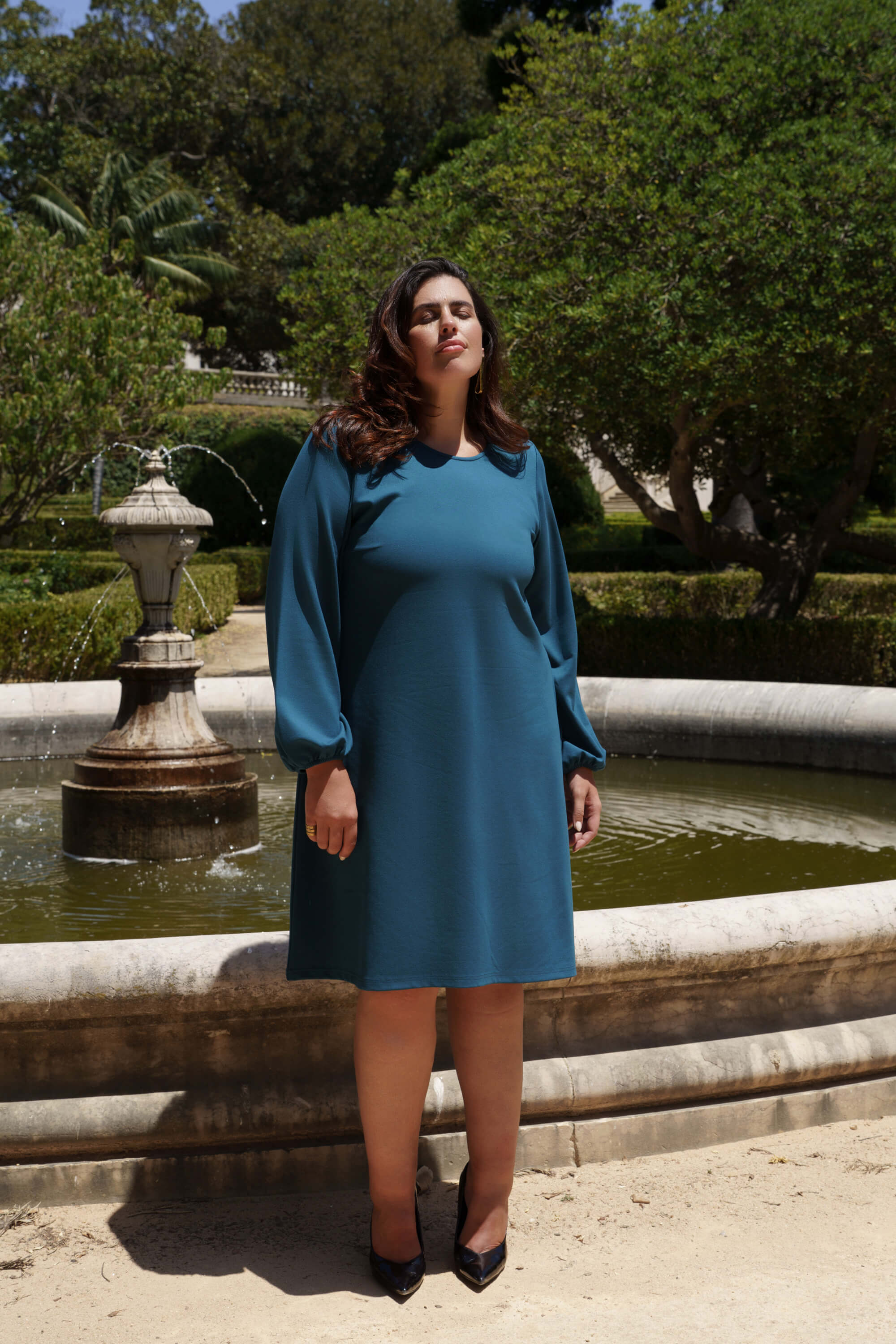 Emma Dress, Teal