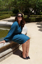 Emma Dress, Teal