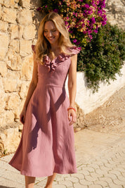 Kaia Dress, Dusty Rose