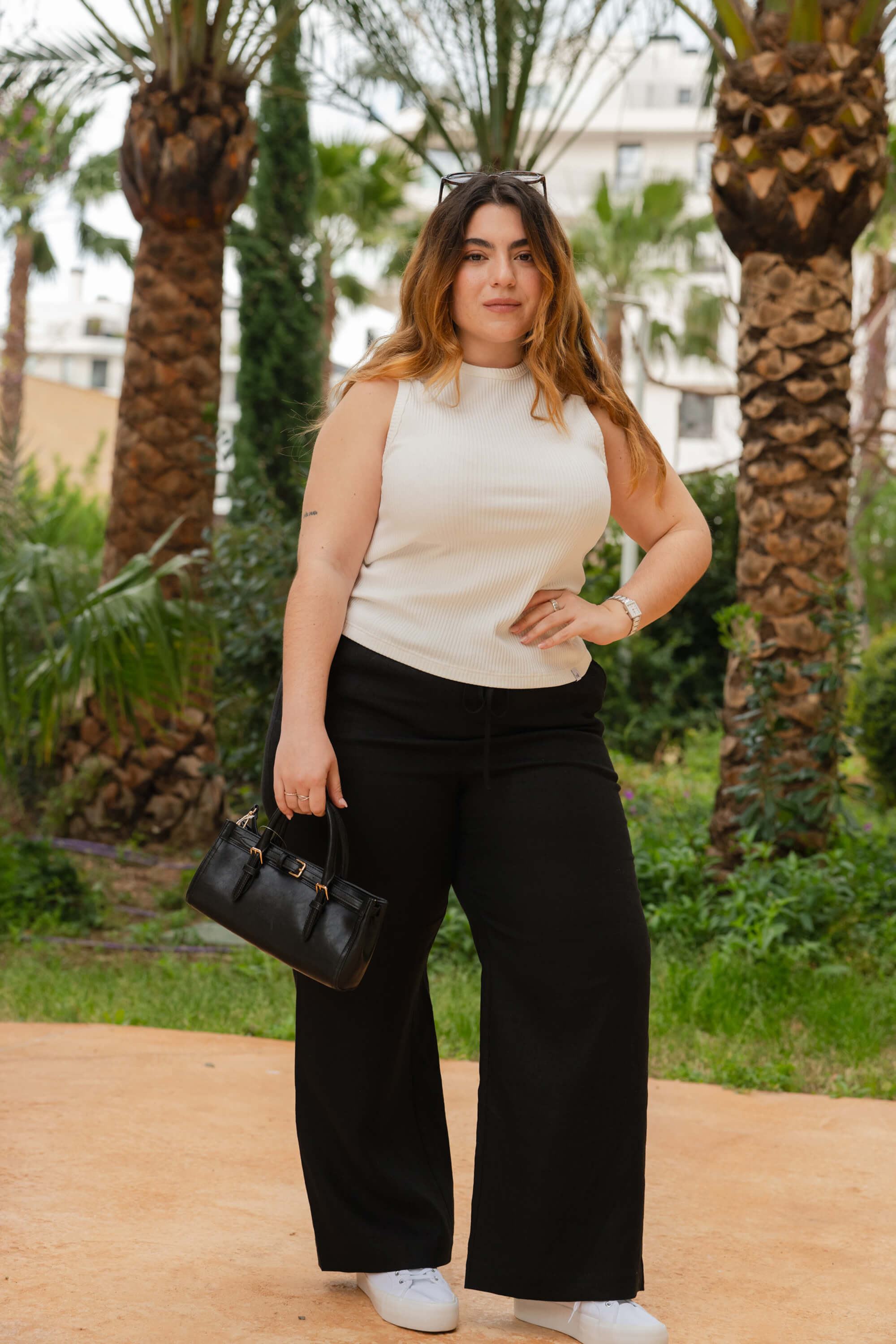 Linen Trousers, Black