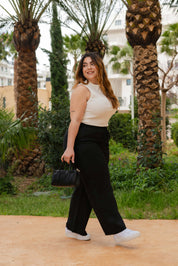 Linen Trousers, Black
