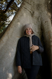 Merino Beanie, Light Taupe